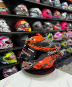 KYT TT REVO COMBUSTION ORANGE