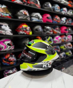 KYT TT REVO GEAR BLACK YELLOW