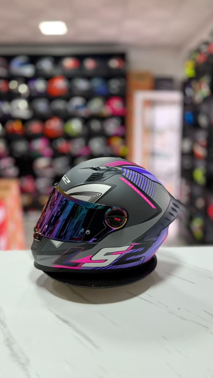 LS2 COSMOS CITYRIDER MATT TITANIUM PURPLE