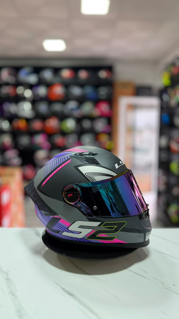 LS2 COSMOS CITYRIDER MATT TITANIUM PURPLE - Imagen 3