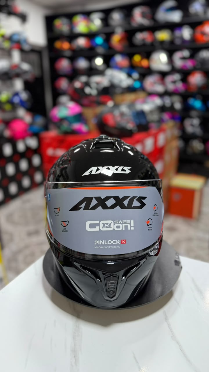 AXXIS DRAKEN S SOLID A11 NEGRO BRILLO - Imagen 2