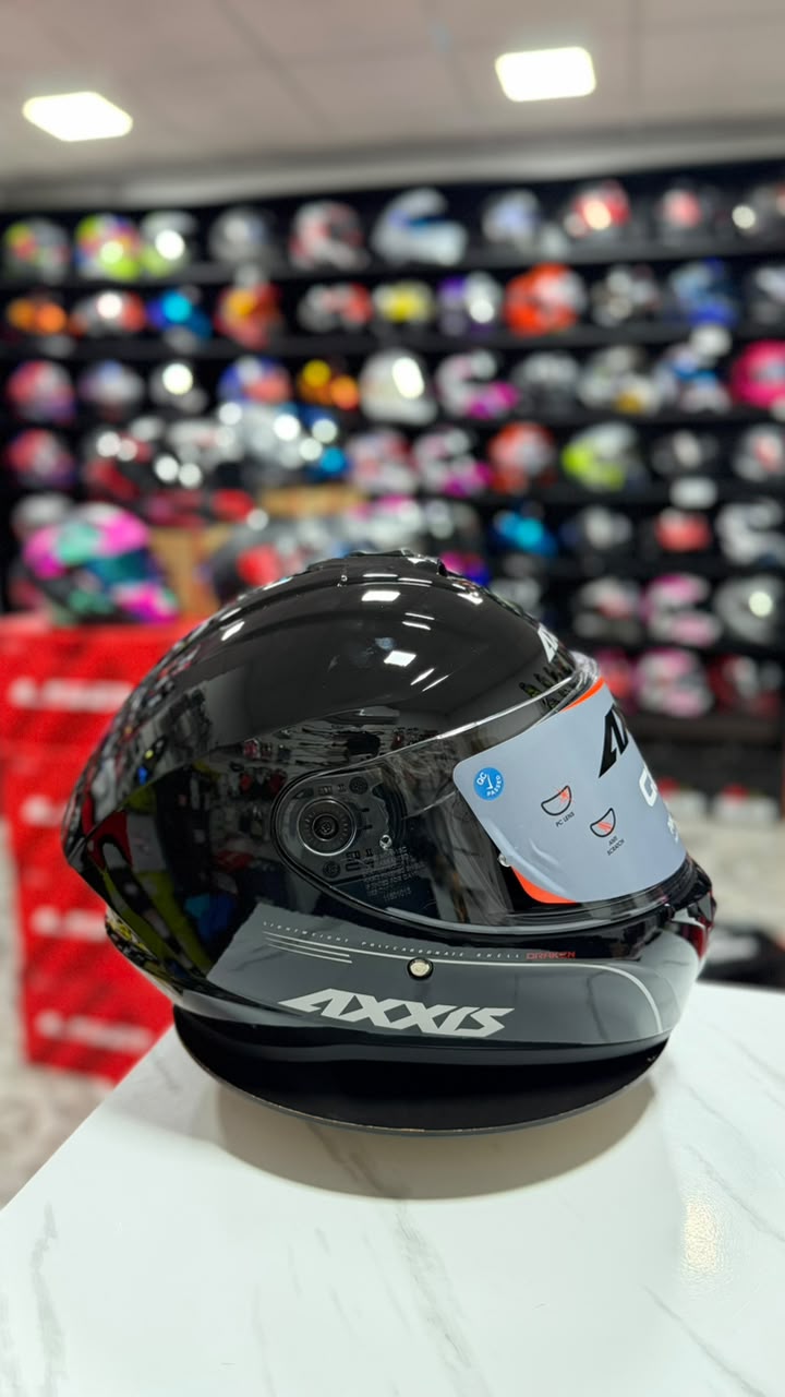 AXXIS DRAKEN S SOLID A11 NEGRO BRILLO - Imagen 4